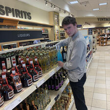 Student Stocking Shelves